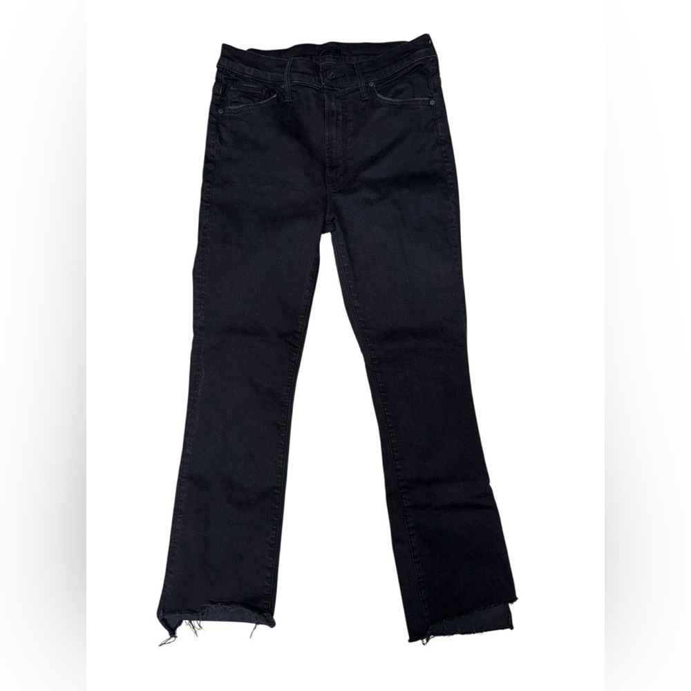 MOTHER The Insider Mid-Rise Crop Step Fray Jeans - Picture 8 of 9